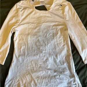Gymshark White 3/4 Sleeve Women's Tee